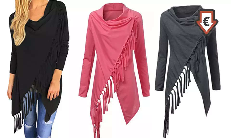 Fransen-Cardigan für Damen in der Farbe der Wahl - Primary Image