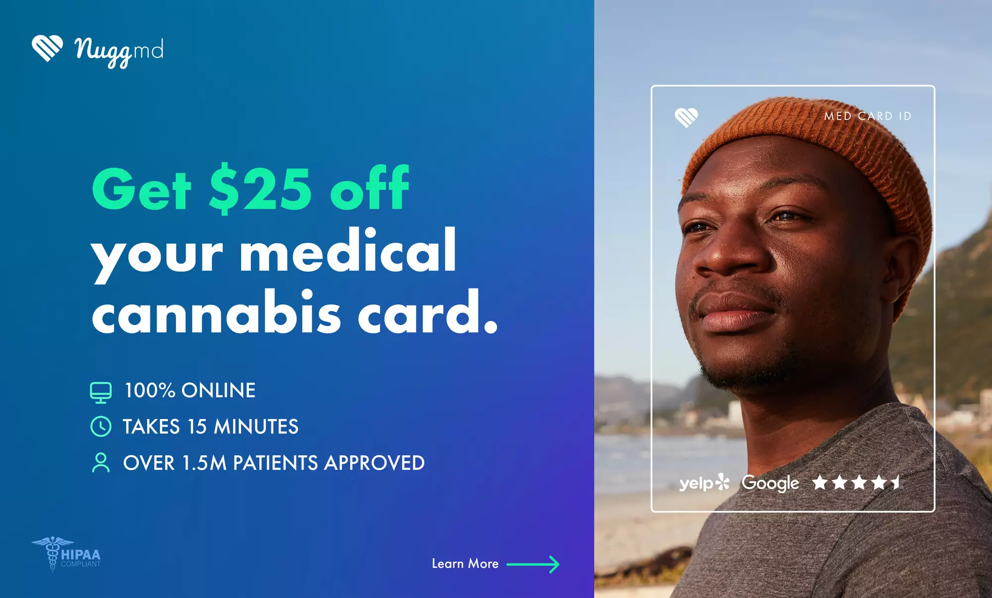 Secure a Pennsylvania MMJ Card Package with NuggMD via Online Consultation, up to 25% off - Primary Image