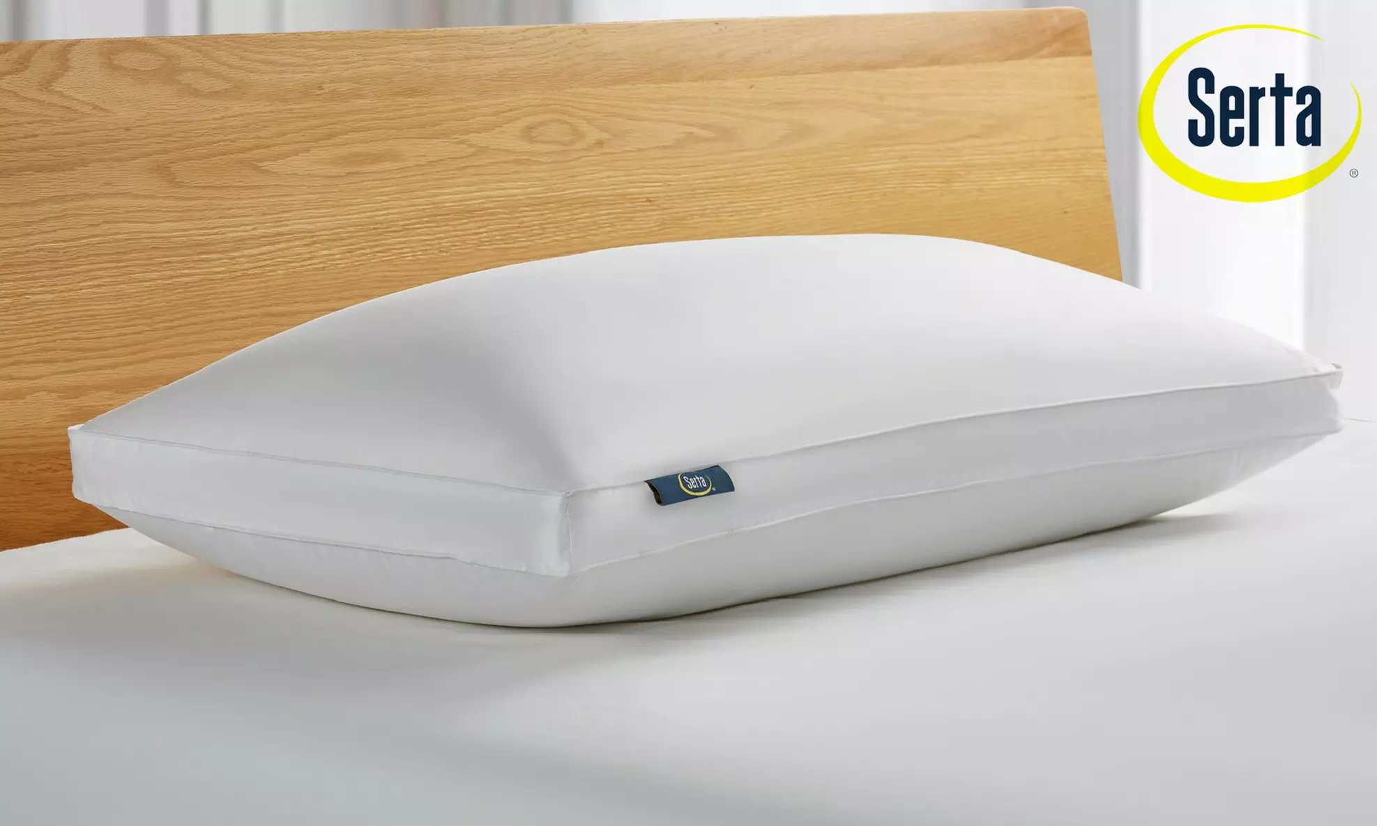 Serta Side-Sleeper White Goose Feather & Down Fiber Pillow - Primary Image