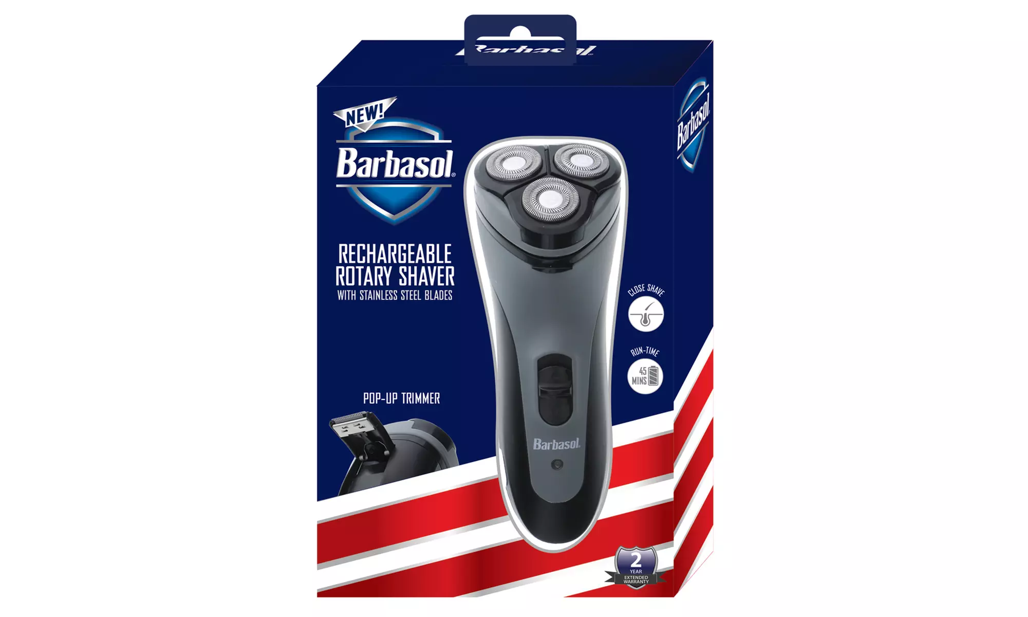 Barbasol Close Shave Rotary Shaver With Pop-Up Trimmer - Second Medium