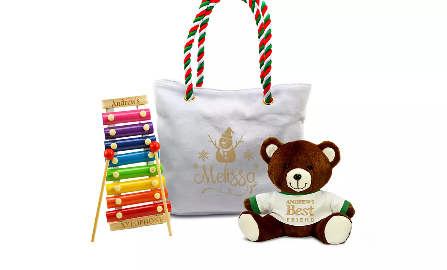Personalized Wooden Xylophones, Holiday Canvas Totes, and Teddy Bears from MonogramHub (Up to 80% Off) - Primary Image