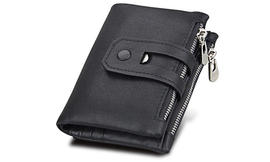 Image 2: Tri-Fold Leather Wallet