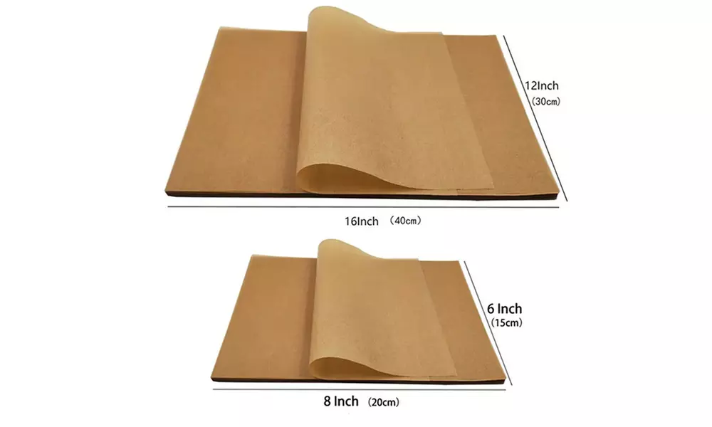 200-Piece Baking Paper Sheets, Non-Stick and Heat-Resistant