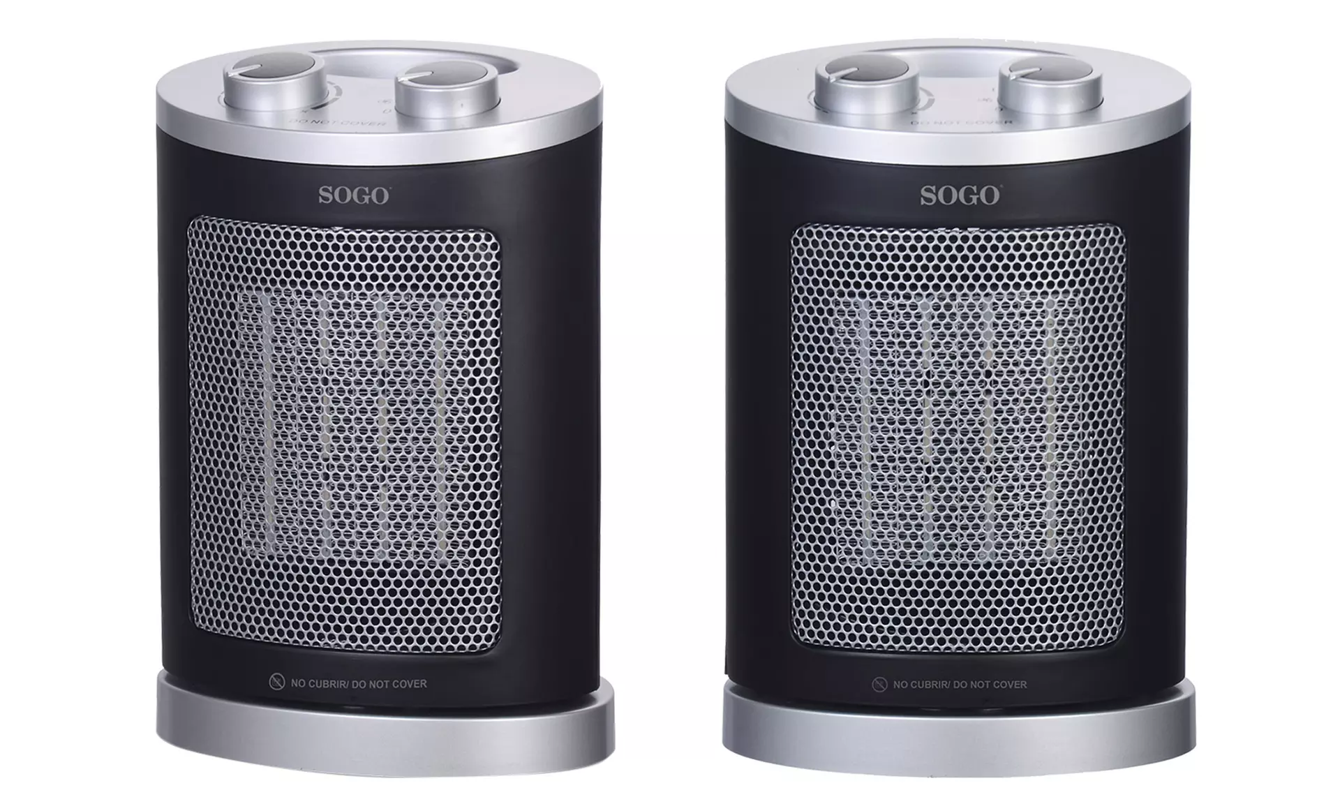 Chauffage PTC avec ventilateur, thermostat réglable 1000-1500 W, marque Sogo - Primary Image