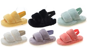 Faux Fur Sliders