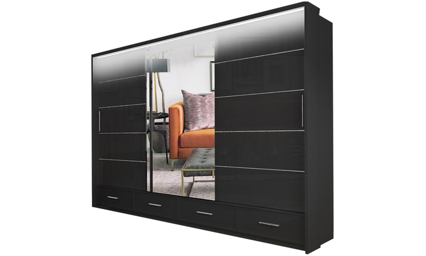 Image 2: Sycylia Gloss Sliding Door Wardrobes