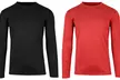 Men's Long Sleeve Performance Crew Neck Moisture Wicking Tee (2-Pack, S-2XL) - Second Medium