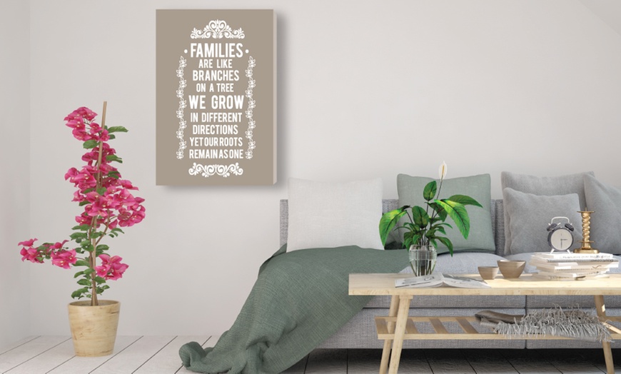 Image 4: Family Quote Canvas - 8 Designs