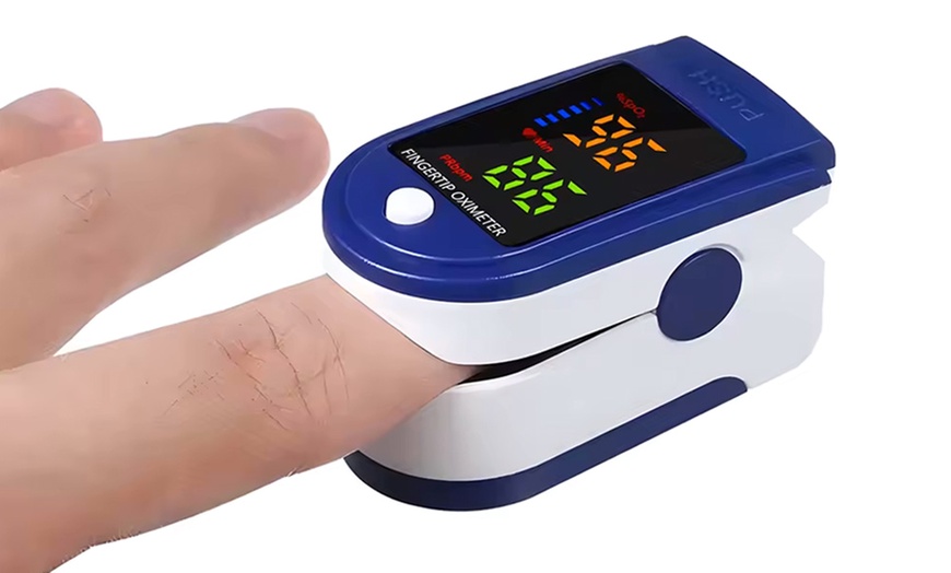 Image 3: Finger-Pulsoximeter mit LED-Anzeige