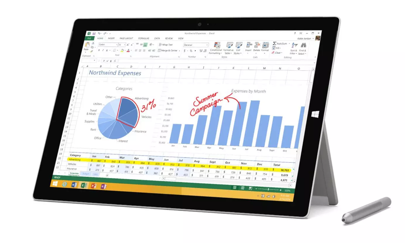 Microsoft Surface Pro 3 256GB Windows 10 Tablet (Manufacturer Refurbished) - Primary Image