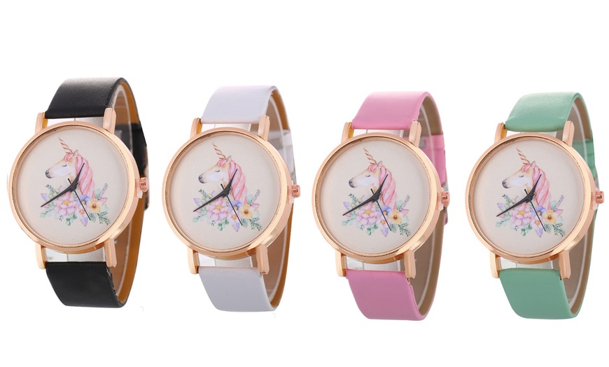 Image 1: Women's Unicorn Watch