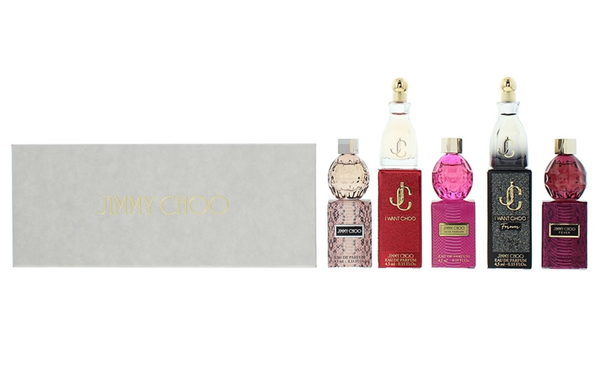 Image 1: One or Two Packs of Five-Pack Jimmy Choo Mini Gift Set EDP 4.5ml