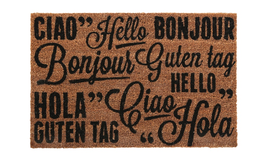 Image 18: Welcoming Slogan Doormat 