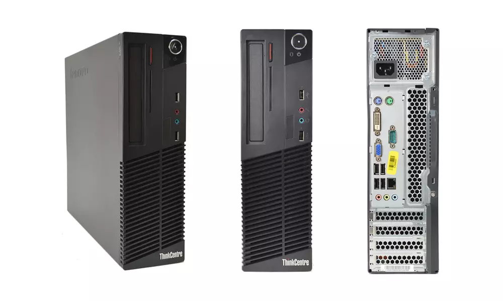 Lenovo ThinkCentre M71E Small Form Factor PC with 2.7GHz Intel Pentium G630 Processor, 4GB RAM, and 250GB HDD (Refurb.) - Primary Image