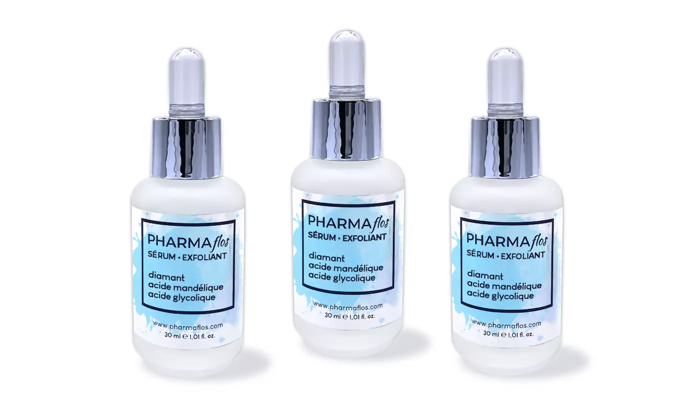 1, 2 ou 3 sérums visage exfoliant diamant, acide mandélique et acide glycolique 30 ml - Second Medium