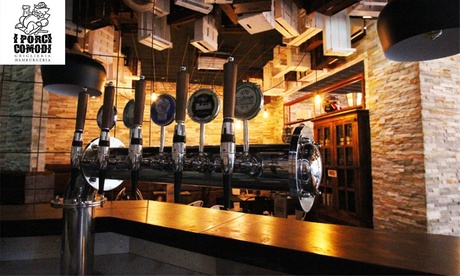 Menu di tagliata Angus con calice di vino per 2 o 4 persone alla steakhouse I Porci Comodi (sconto fino a 56%)