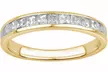 1/2 CTTW Princess Diamond Wedding Band in 10K Solid Gold by Brilliant Diamond - Second Medium