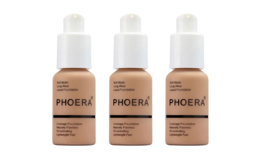 Image 19: Phoera Full Coverage Make-Up Foundation 30ml