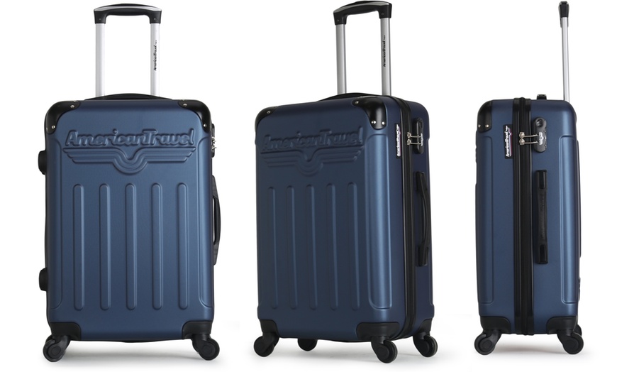 Image 12: Three American Travel Suitcases