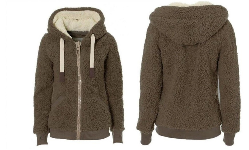 Image 4: Teddy Fleece Hoodie