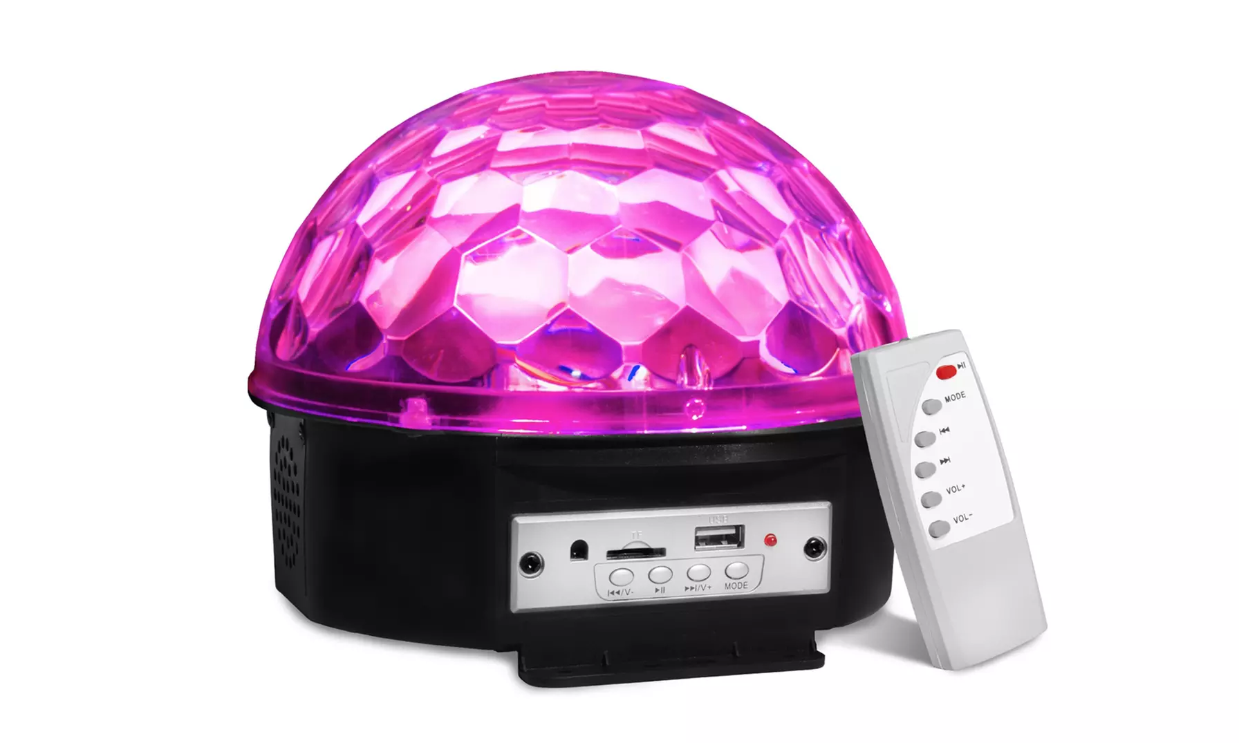Zenex Light-Up Disco Ball Bluetooth Speaker with Remote - Primary Image