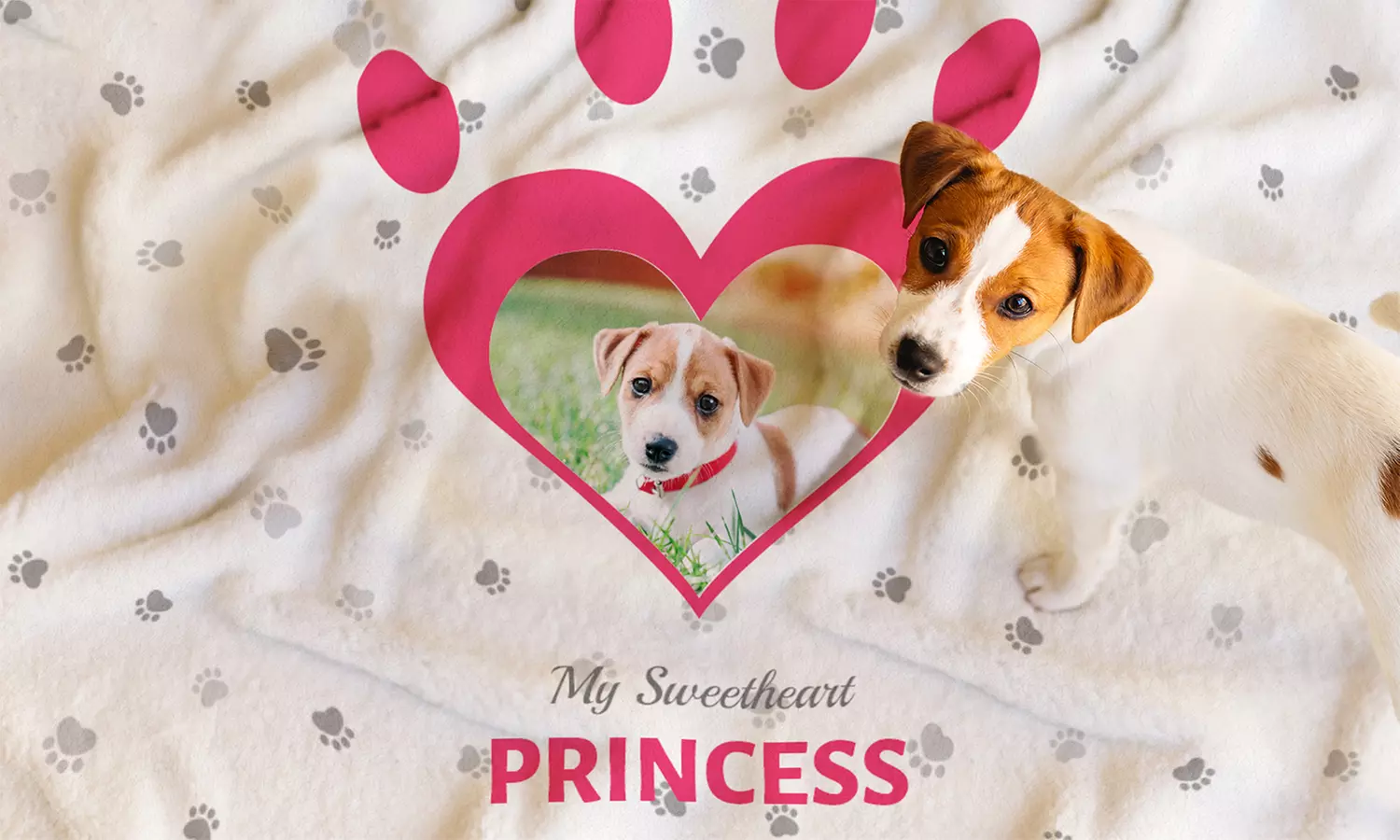 Personalised Fleece Dog Blanket from Printerpix