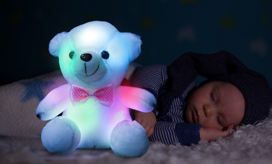 Image 1: Kids' LED Sleepy Teddy Bear