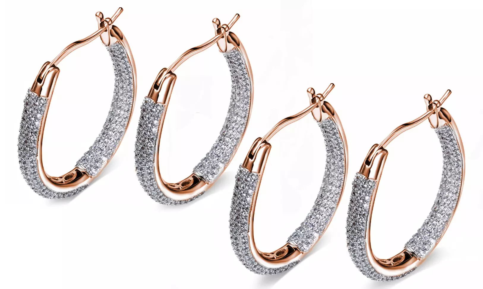 Boucles d'oreilles ornées de cristaux Stellux - Second Medium