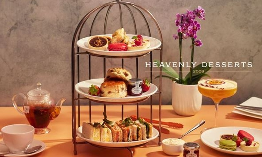 Image 1: Traditional Afternoon Tea for Two or Four at Heavenly Desserts Bath