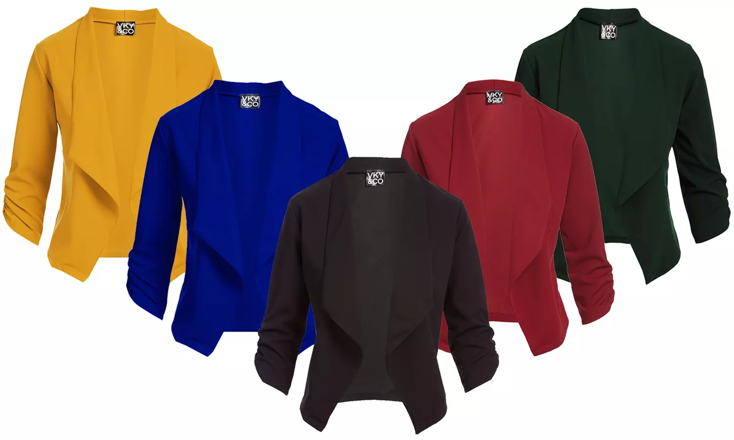 Vky & Co Blazer Style Lightweight Cardigan. Plus Sizes Available. - Primary Image