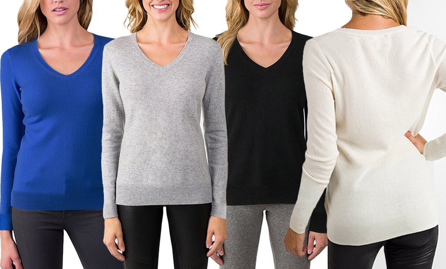 Image 1: Women's Cashmere Blend Sweater