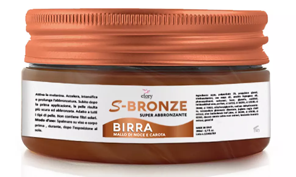 S-BRONZE Superabbronzante alla Birra