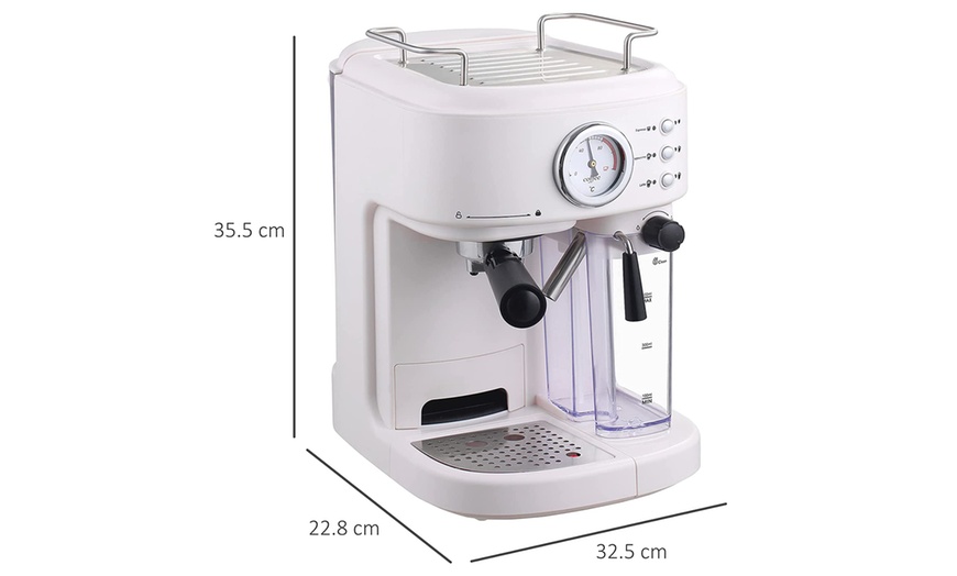 Image 2: HomCom Coffee Machine