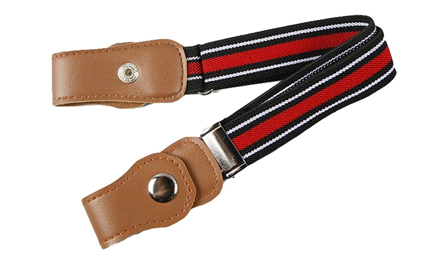 Image 5: Kids Buckle-Free Elastic Belt