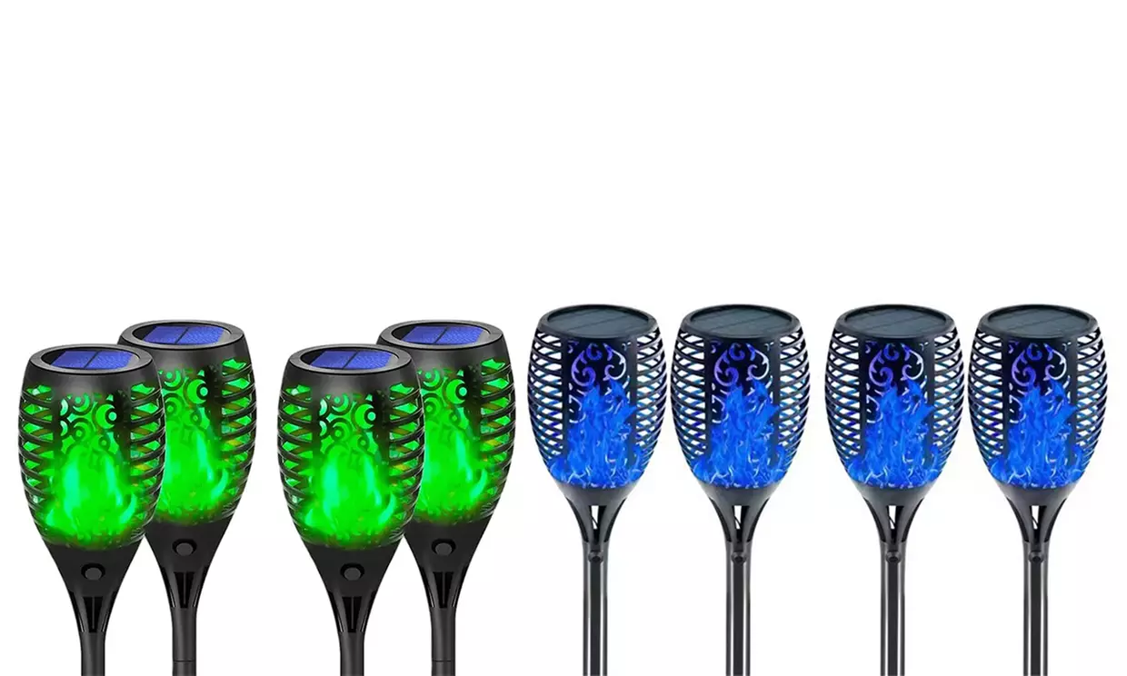 2x, 4x oder 8x Solar-Flammen-Licht