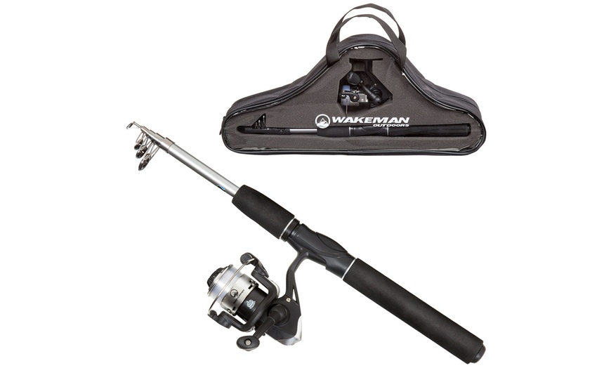 Wakeman Telescopic Fishing Rod And Reel Combo | Groupon