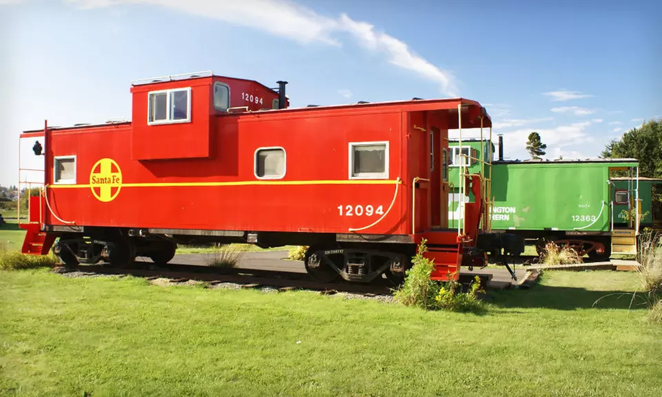 1-Night Stay for Two in Tracks 1–5 or 9 at Red Caboose Getaway B&B in Sequim, WA. Combine Multiple Nights. - Primary Image