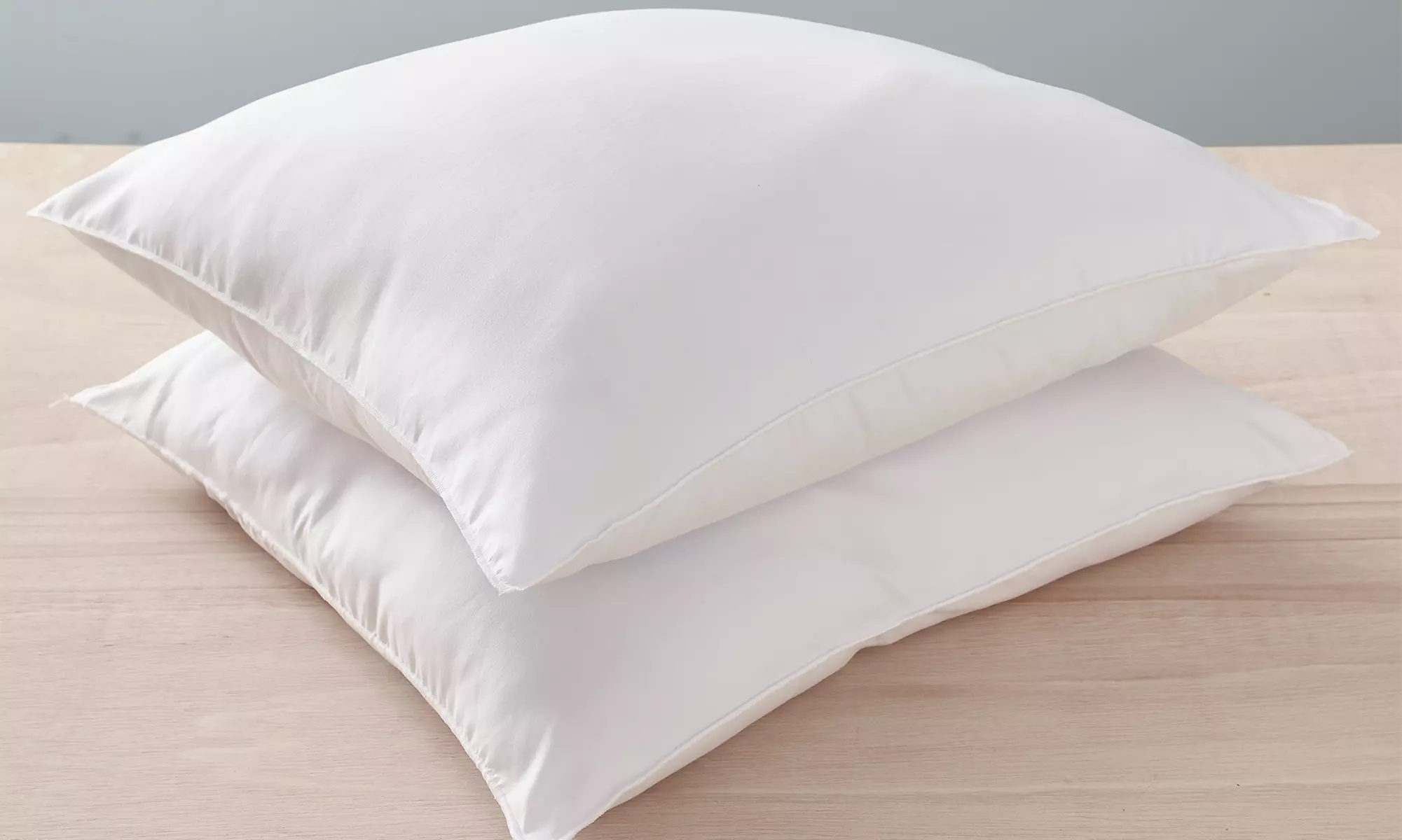 Lot de 2 oreillers BLANREVE "Douceur", fabriqué en France