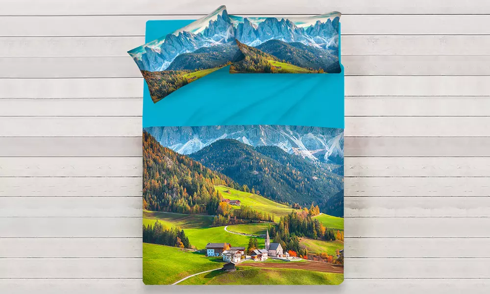 Lenzuola copriletto fantasie estive 100% cotone