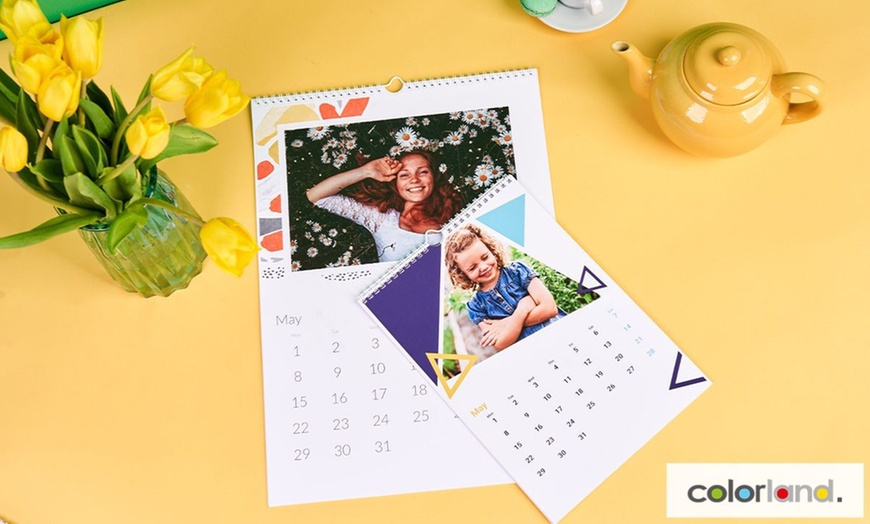 Image 1: Personalised Photo Calendar from Colorland IE