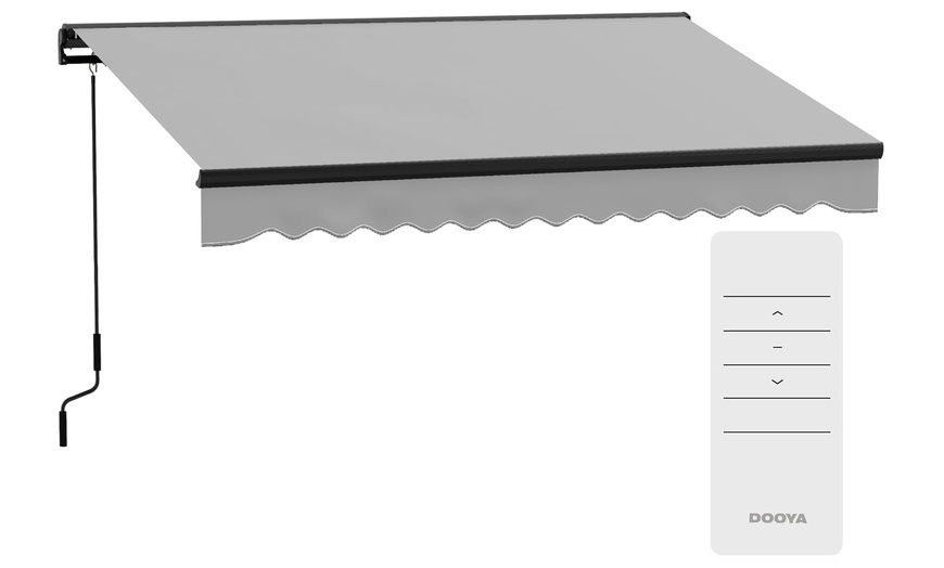 Image 2: Outsunny 3 x 2m Electric Awning with Remote Controller