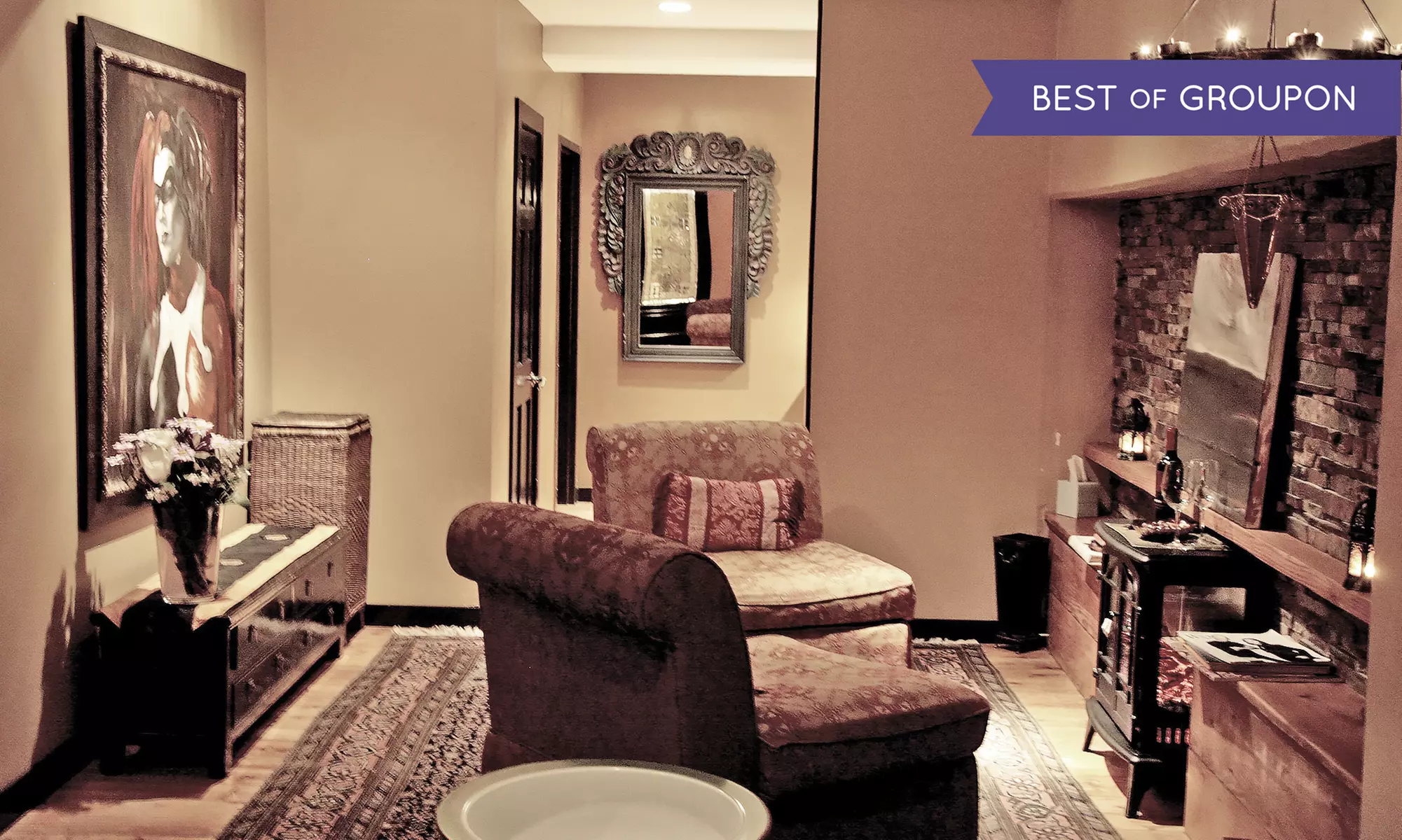 Two or Three Hour Couples Retreat at The Little Red Day Spa (40%  Off). Six Options Available. - Primary Image