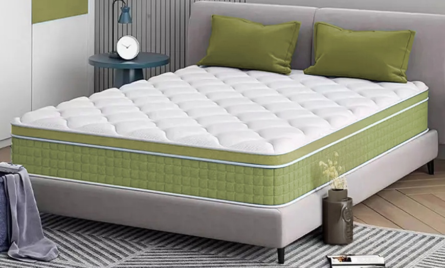 Image 1: Matelas Palm Beach 22 cm avec son surmatelas intégré, Sampur