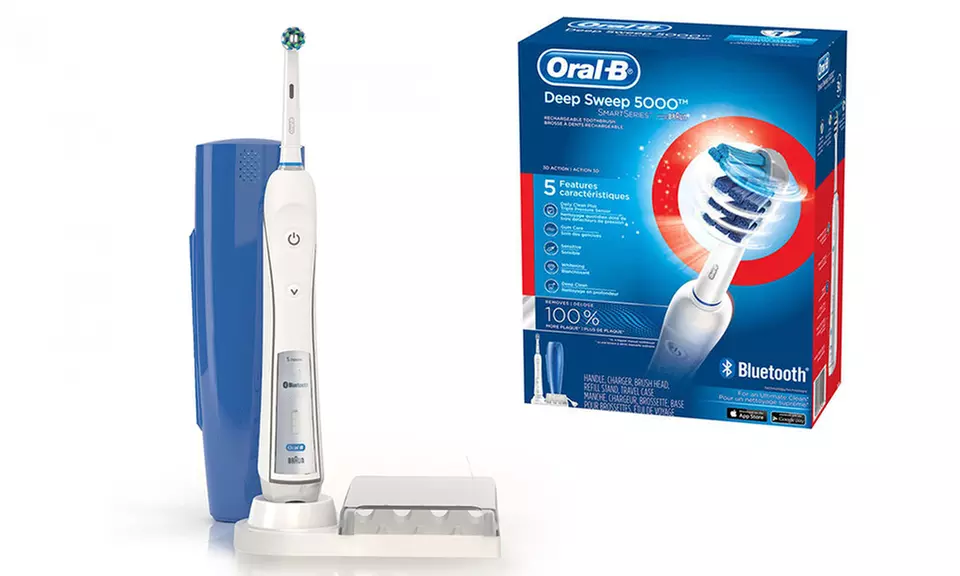 Oral-B Bluetooth Rechargeable Deep Sweep 5000 Smartseries Electric Toothbrush - Primary Image