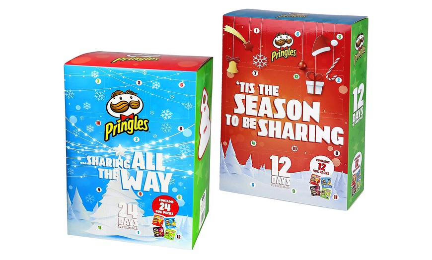 Image 2: 12- or 24-Day Pringles Advent Calendar