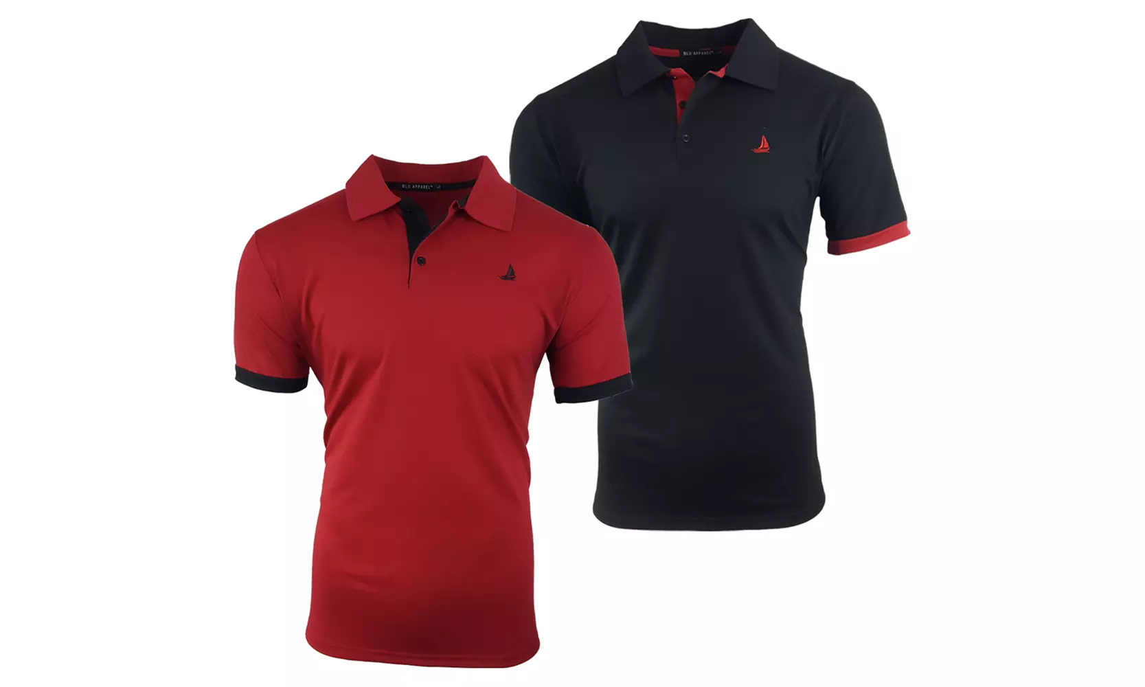 2er-Pack Blu Apparel Herren-Poloshirts