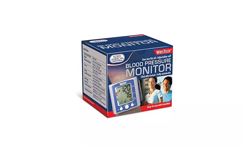 WrisTech Wrist Blood Pressure Monitor with Case - Second Medium