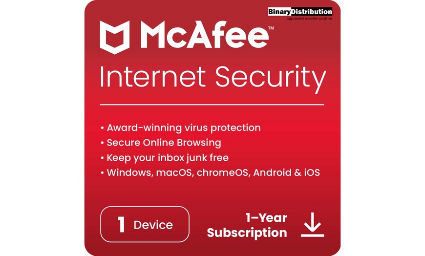 Image 2: 1 of 2-jarig abonnement McAfee Internet Security 2025