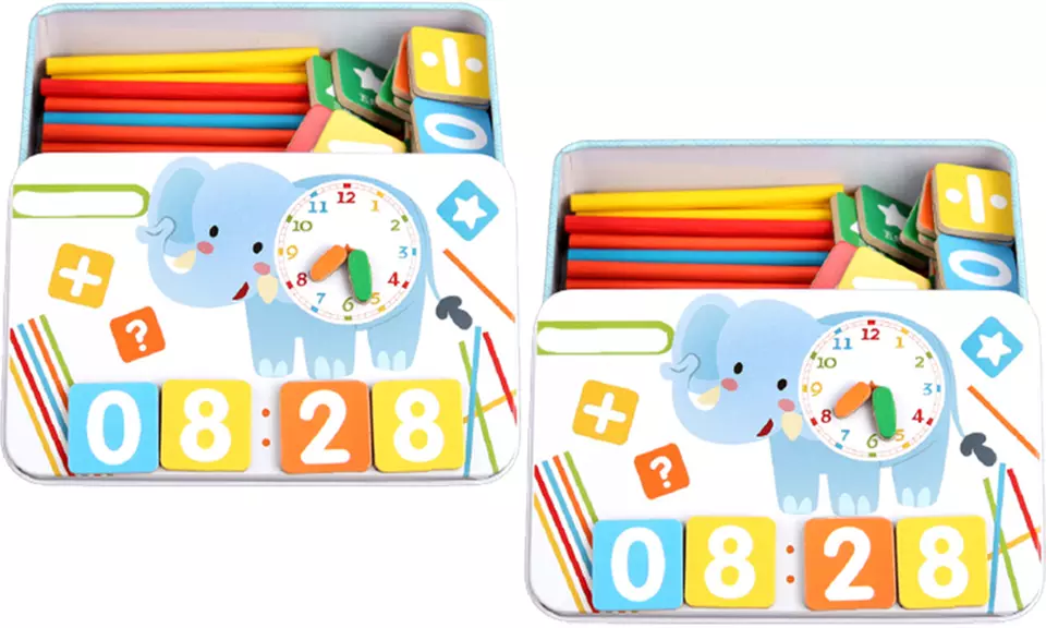 One or Two Kids' 85-Piece Magnetic Mathematics Educational Toys