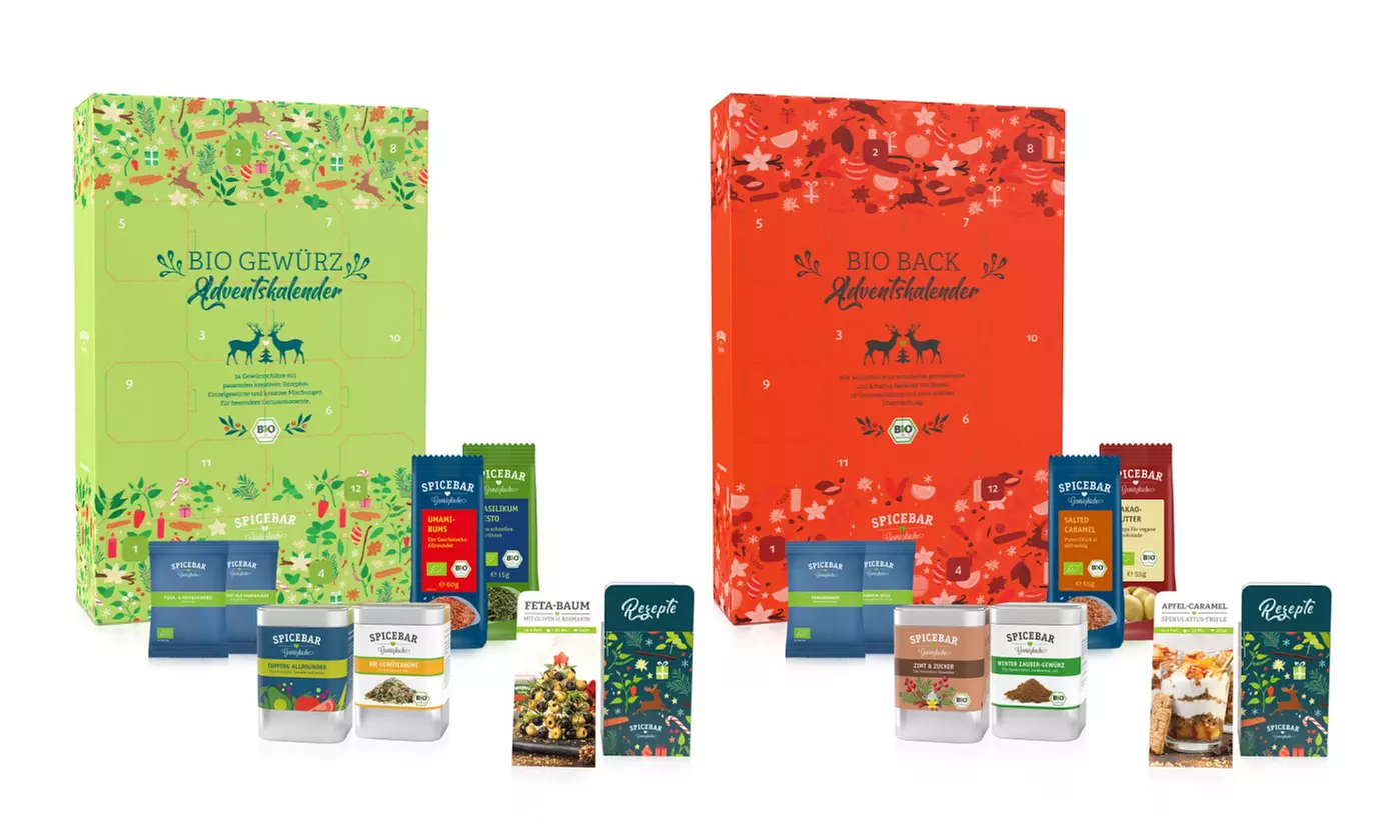 Vorweihnachtszeit genießen: Bio-Back- oder Gewürz-Adventskalender bequem online bestellen - Primary Image